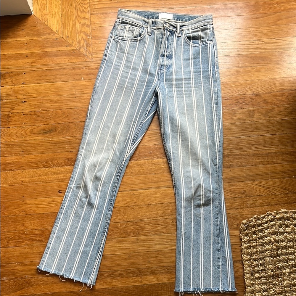 Striped Blue Jeans
